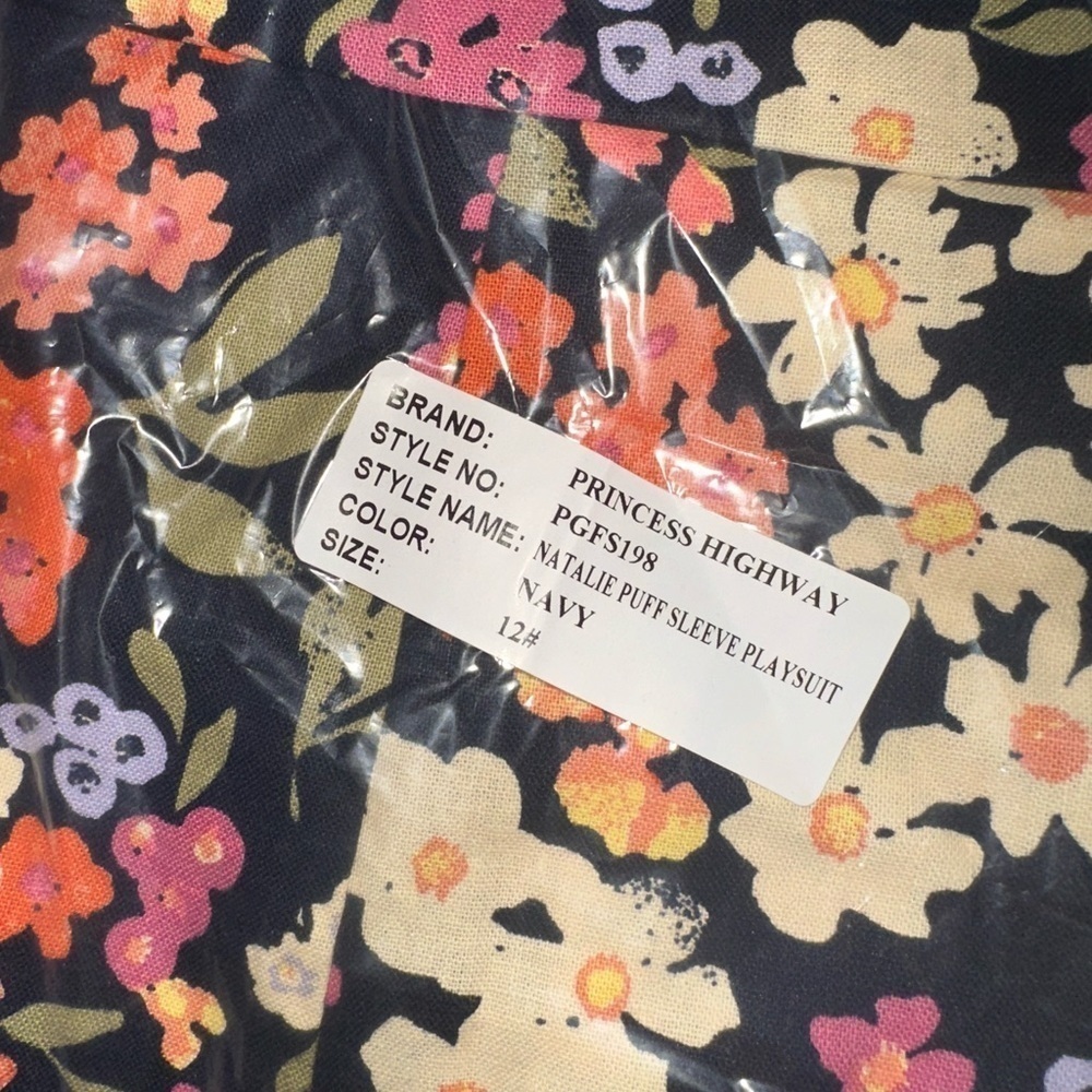 Princess highway floral natalie puff sleeve playsuit 12 summer vacation - Picture 4 of 5